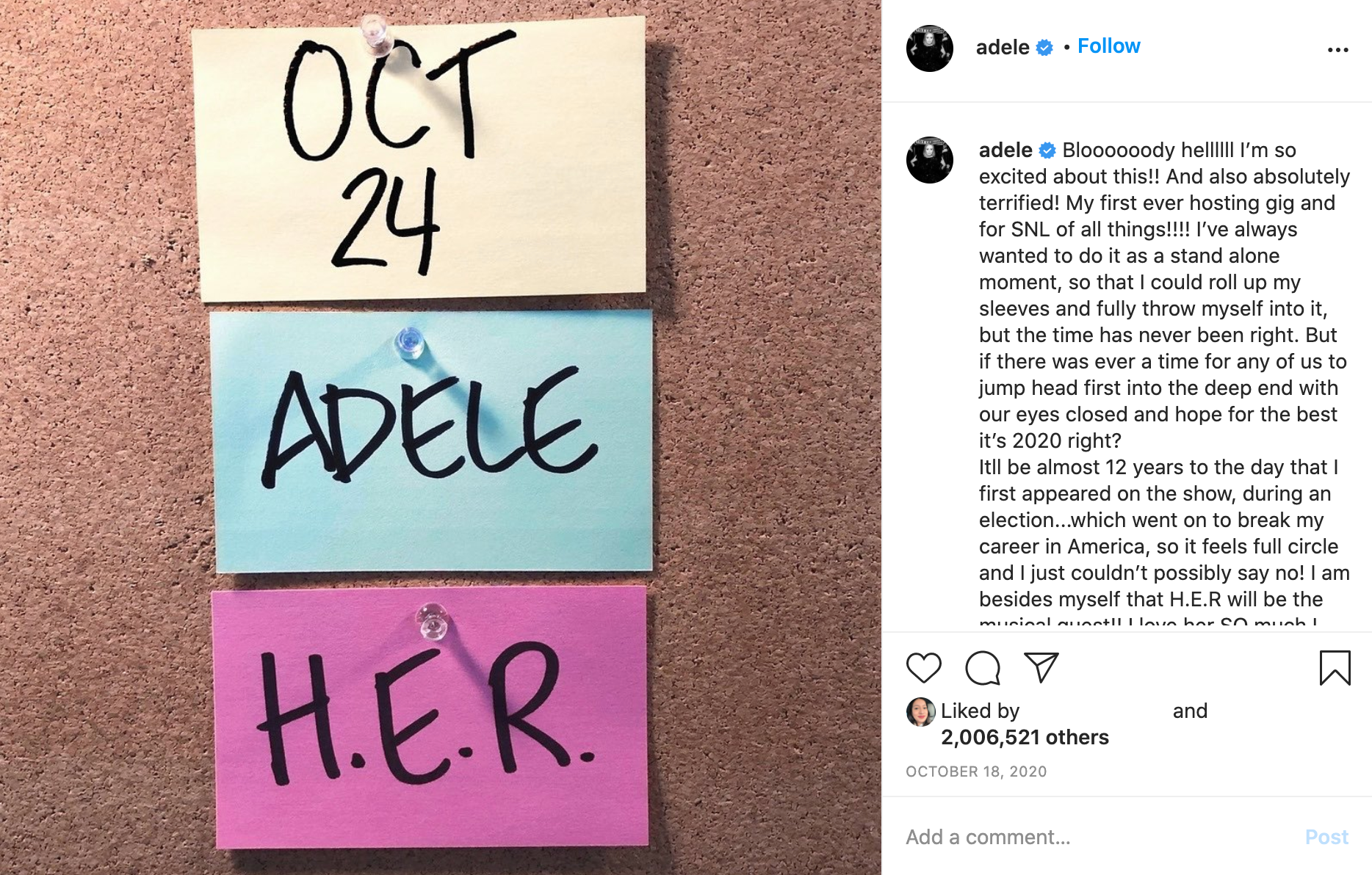Adele's Instagram