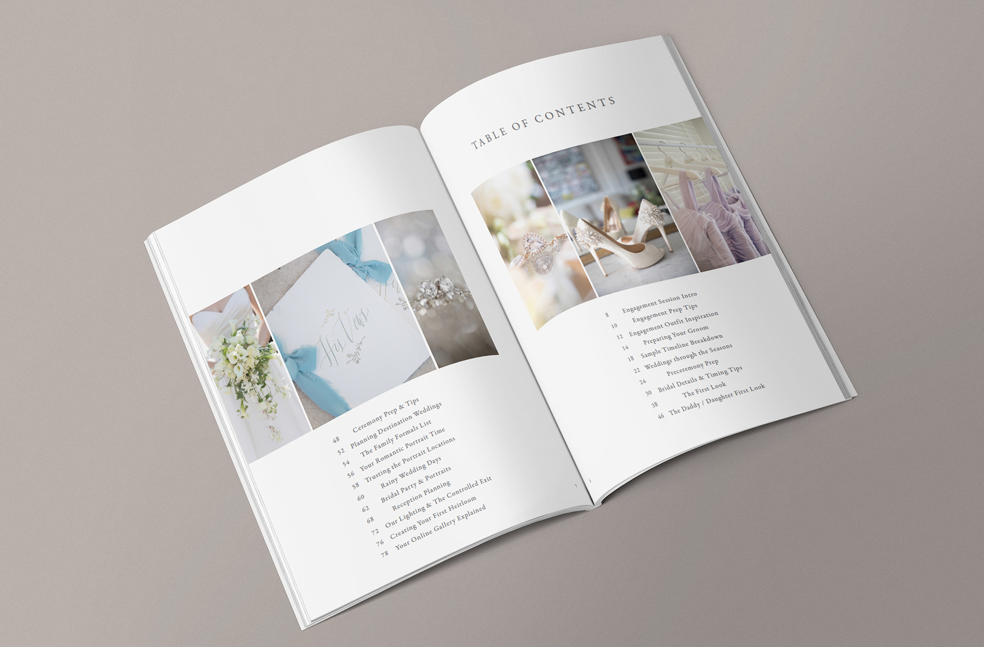 Mandy Paige Photography Bridal Magazine Spread