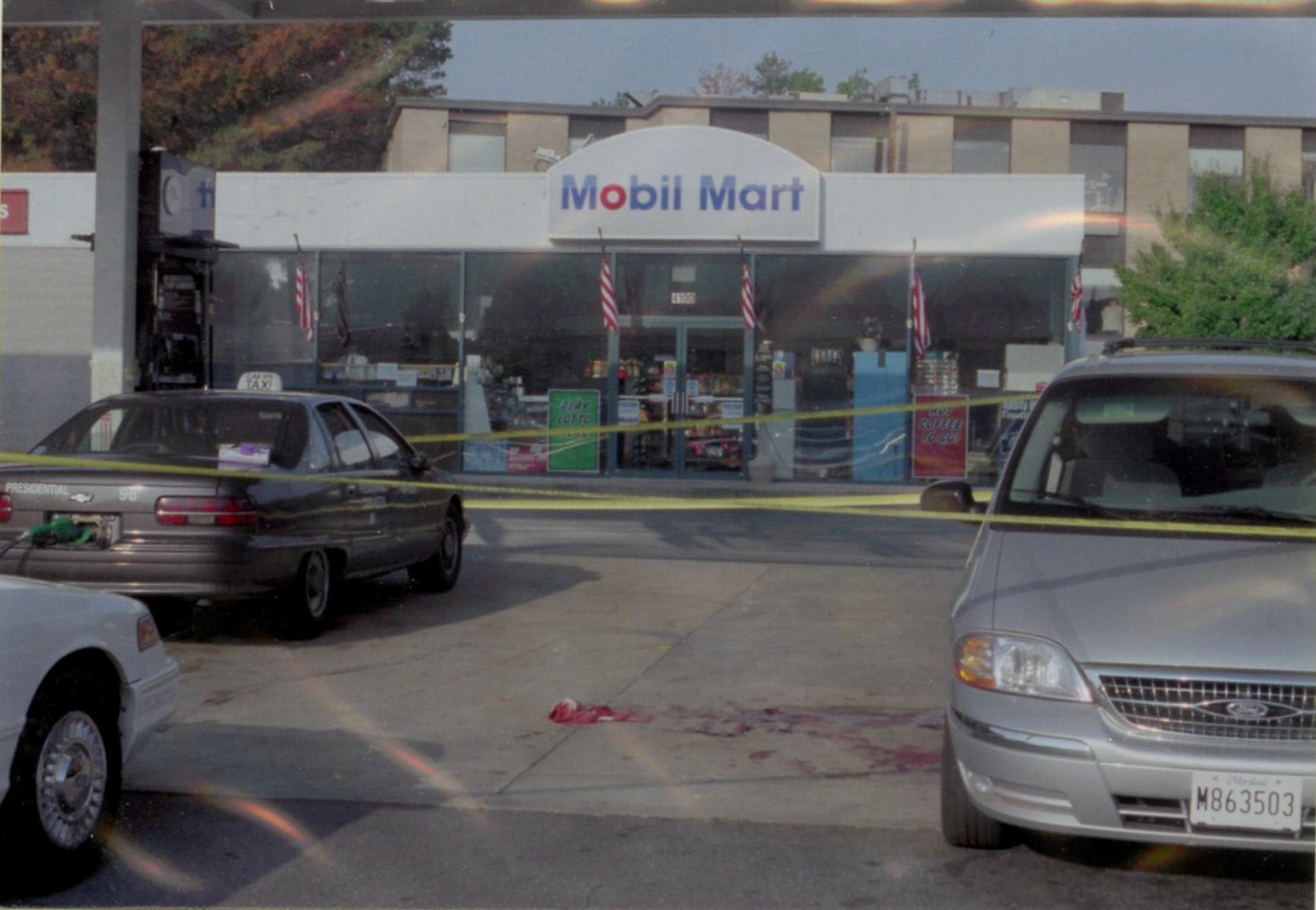 Mobil in Aspen Hill where Prem Kumar Walekar was shot.