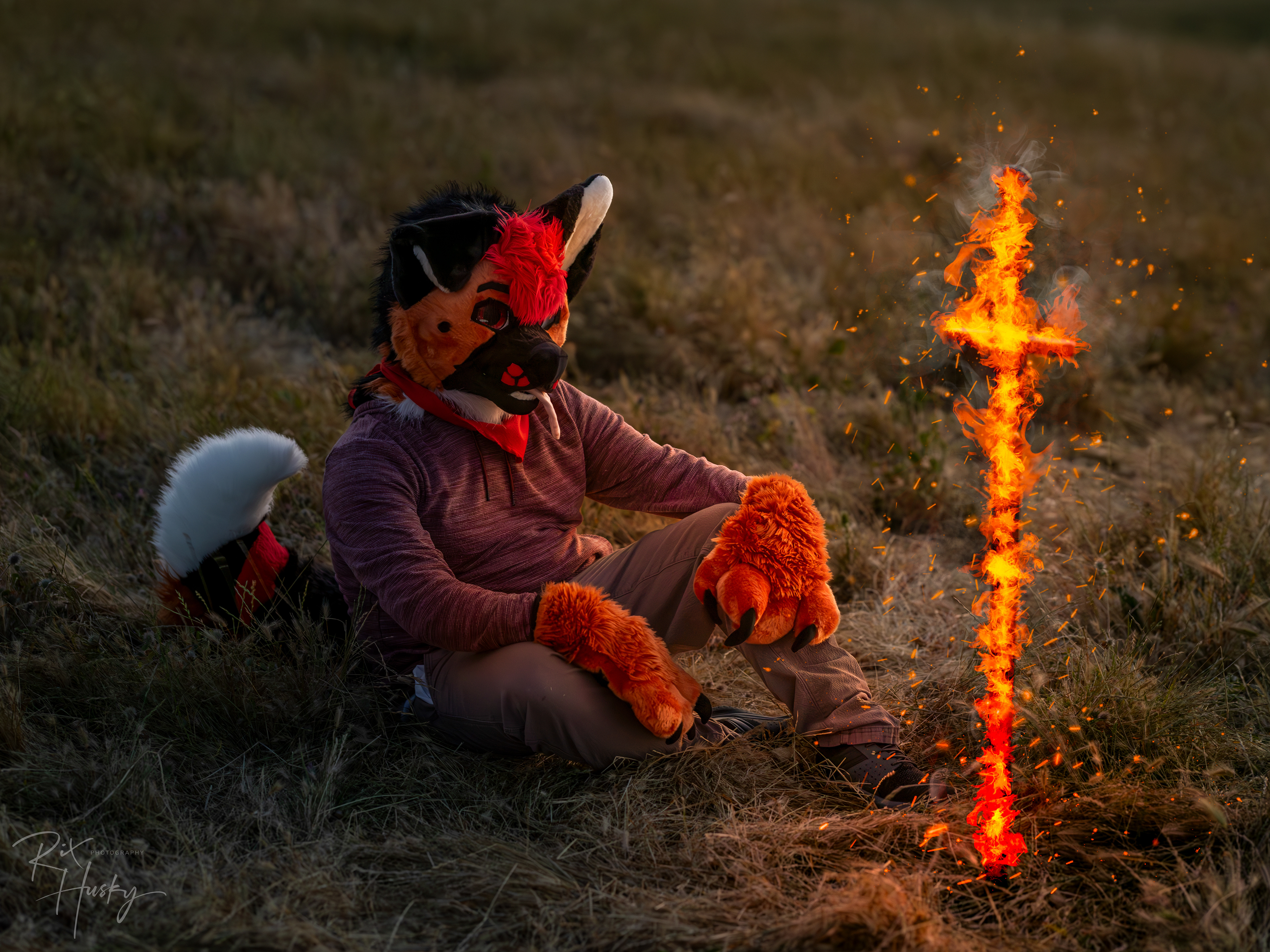 This is a flaming sword