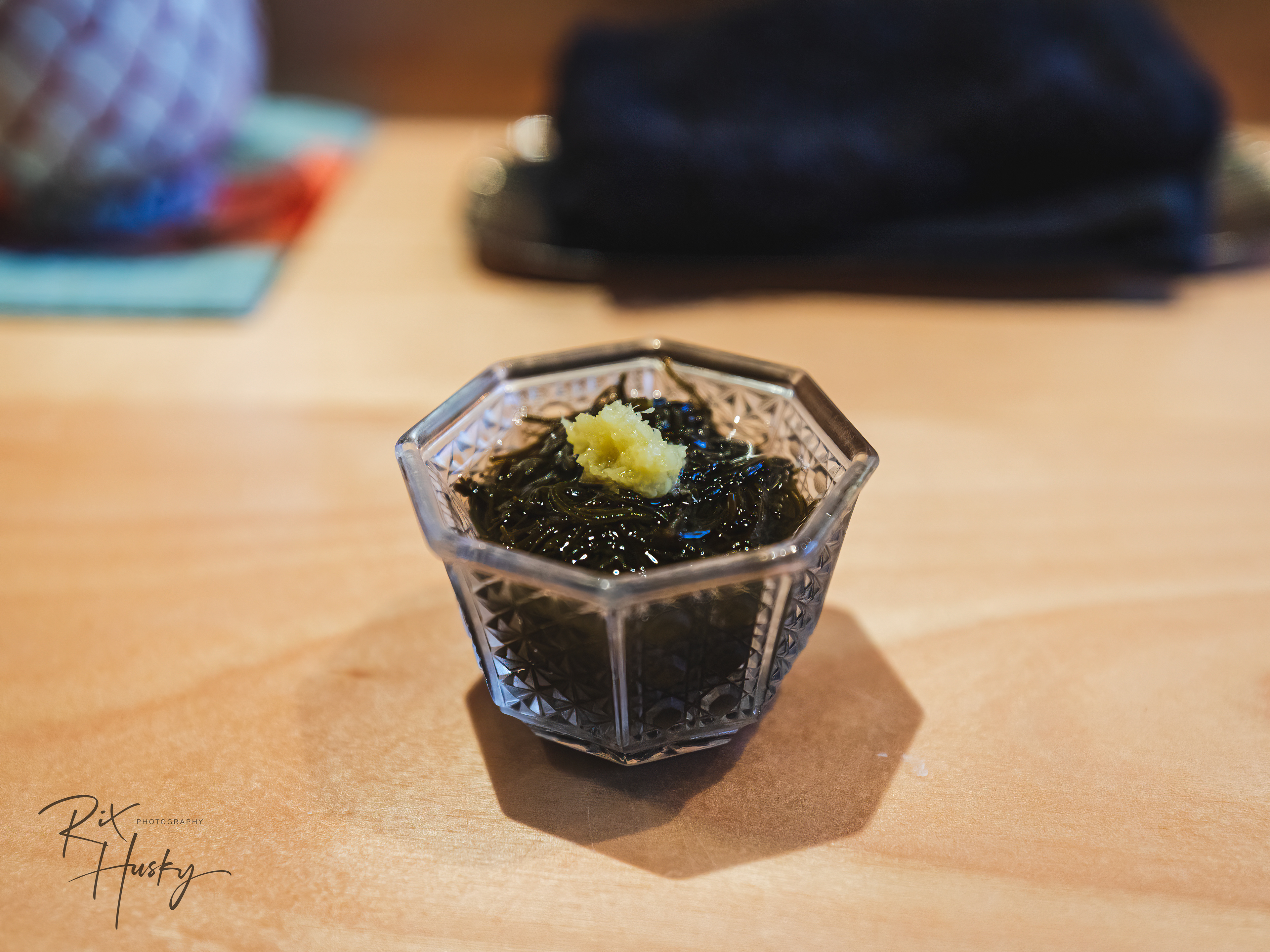 Japanese Mozuku Seaweed with Freshly Ground Ginger