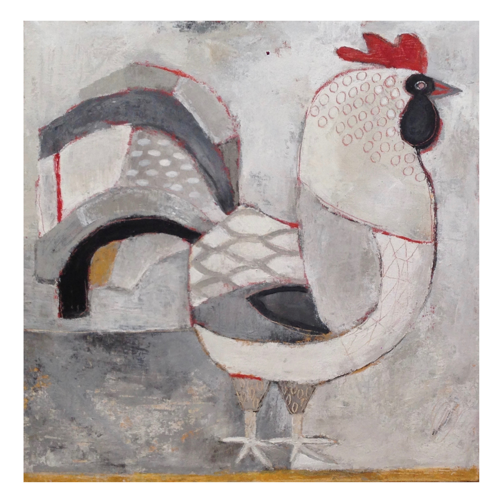 "Quiquiriqui" 50x50cm. Acrílico sobre tela. 2014