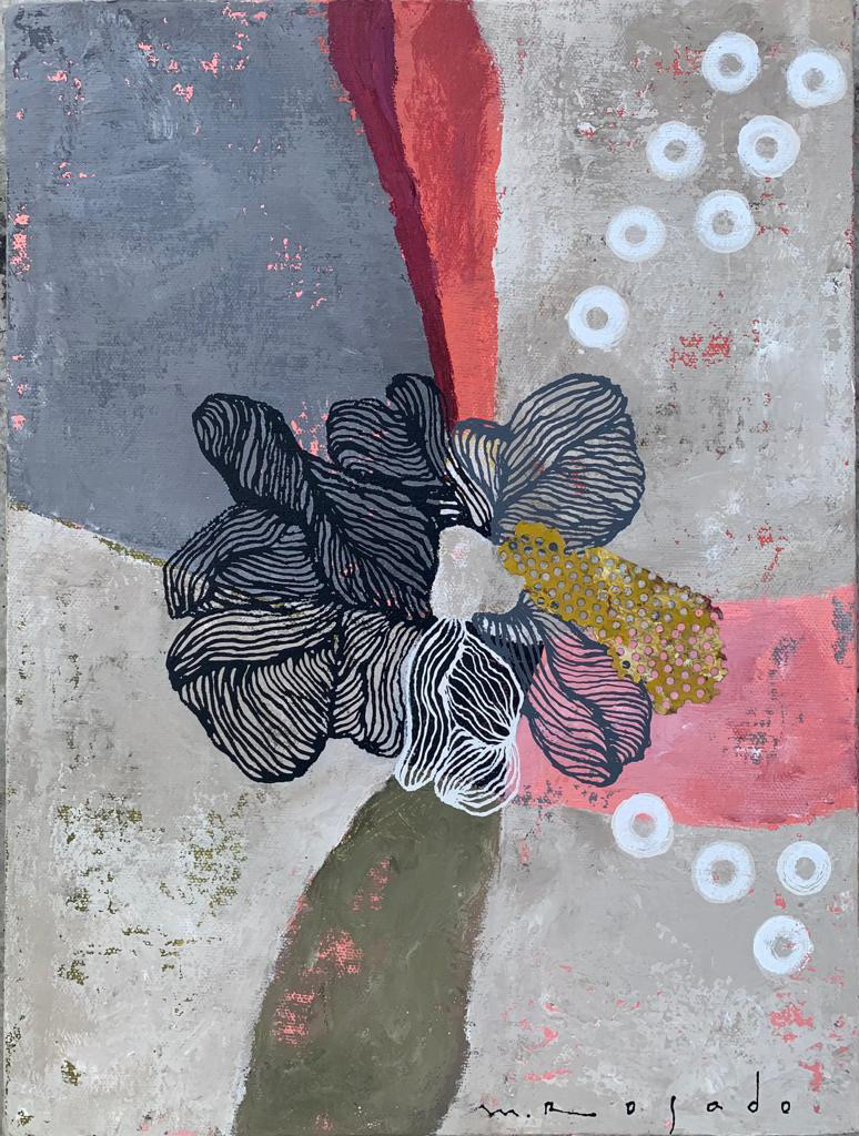 "Habitat activo III", 30 x 40 cm. Acrilico sobre tela