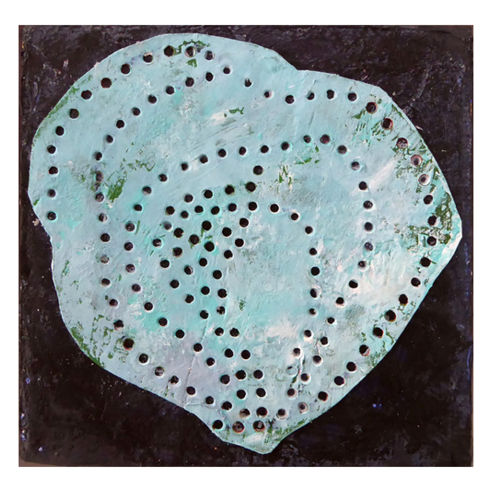 "Brilla de noche" 10x10cm Acrílico sobre tela. 2018