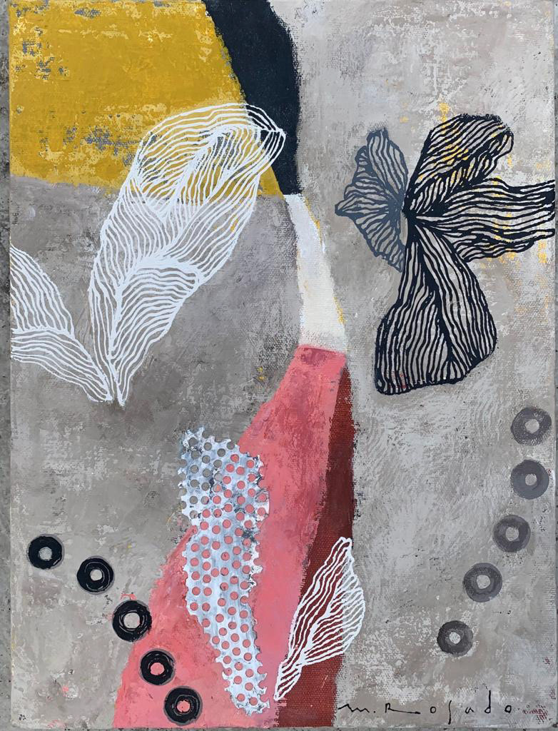"Habitat activo II", 30 x 40 cm. Acrilico sobre tela