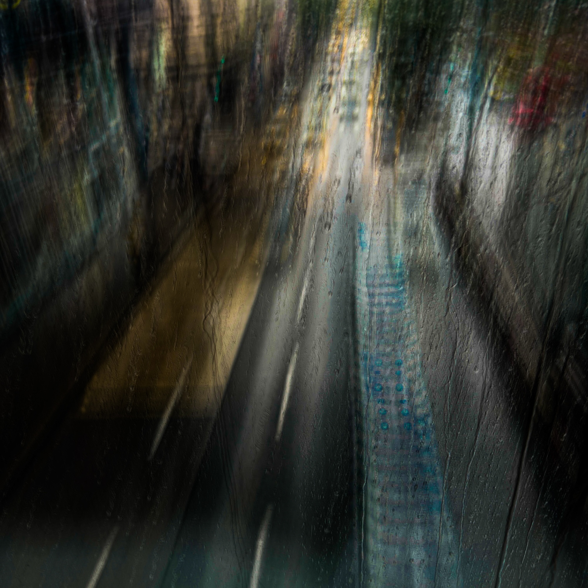 street rainy day evening