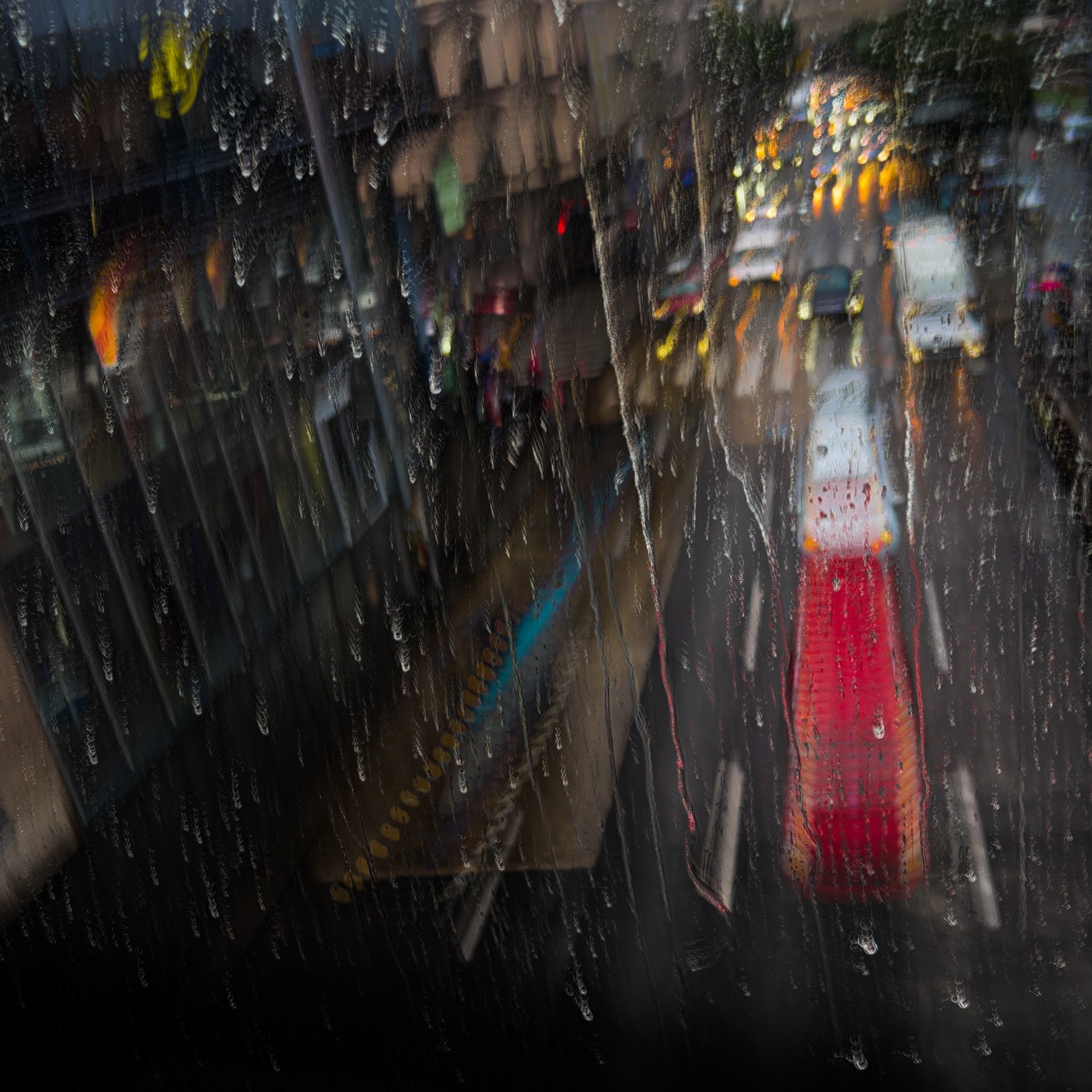 street rainy day evening