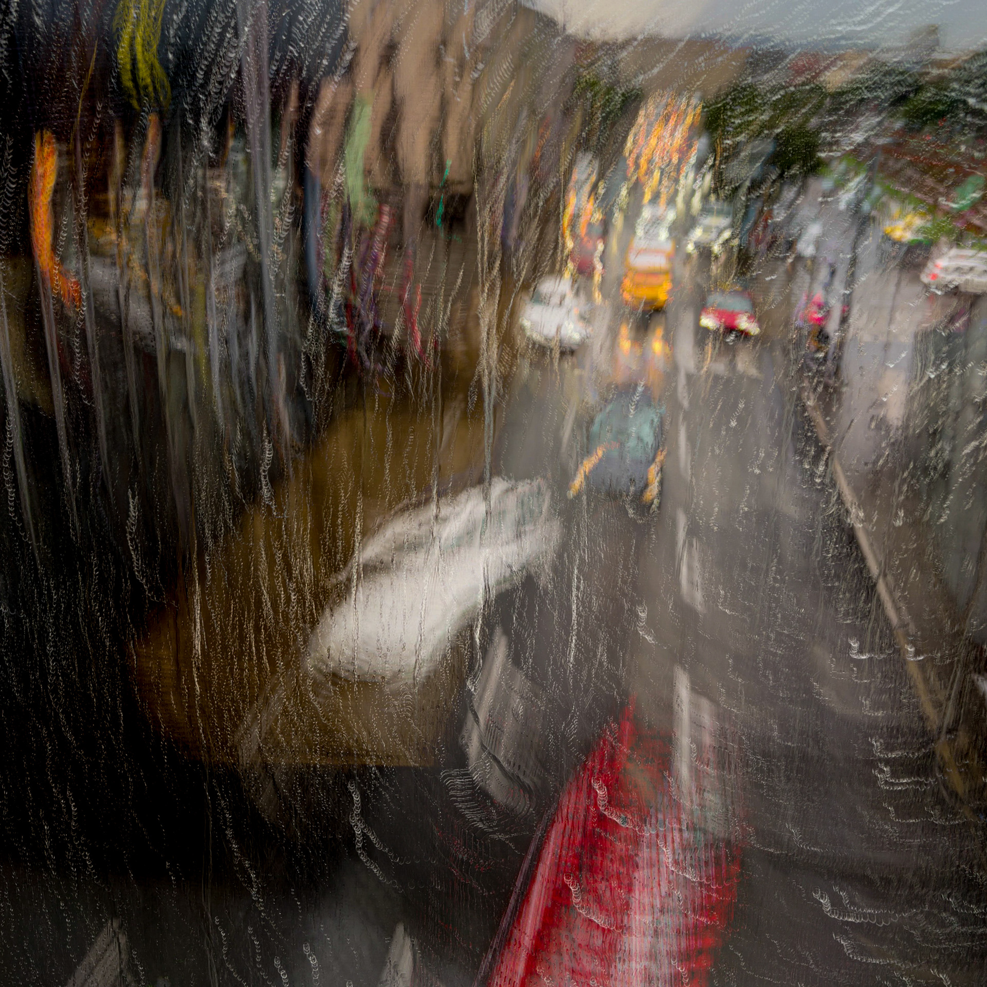 street rainy day evening