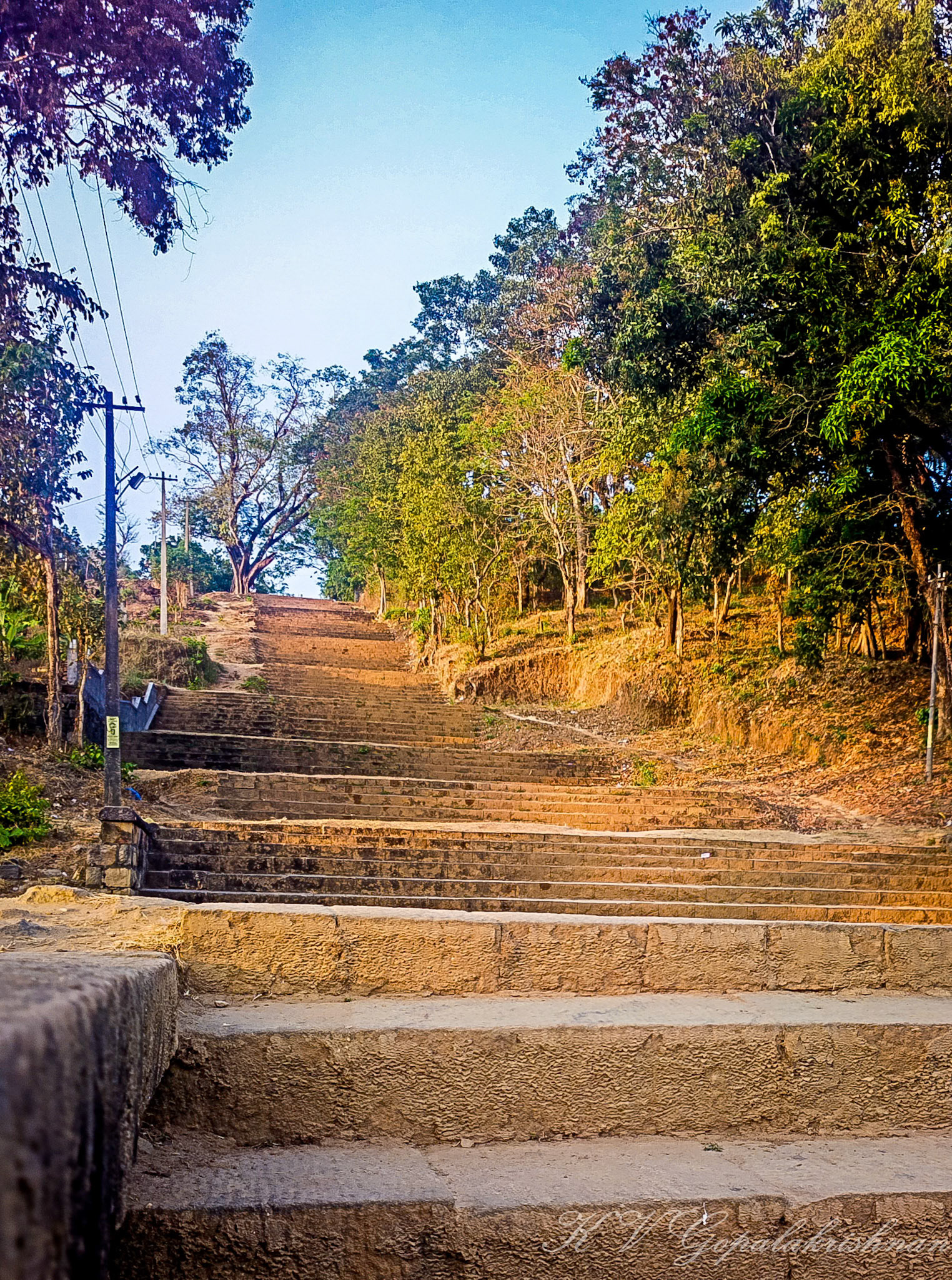 Steps of Periyanampetta Bhagavathi temple
