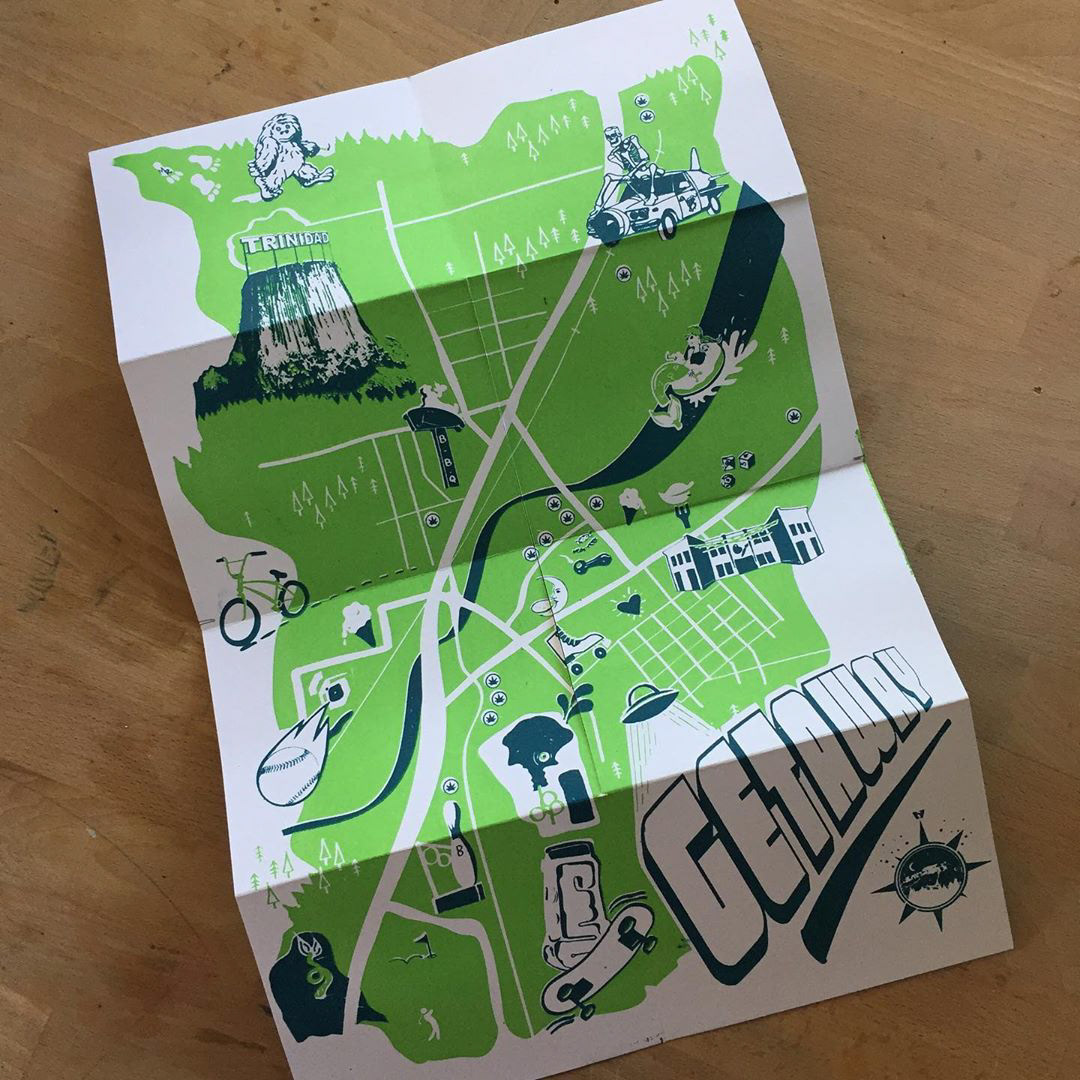 Illustrated map design.
