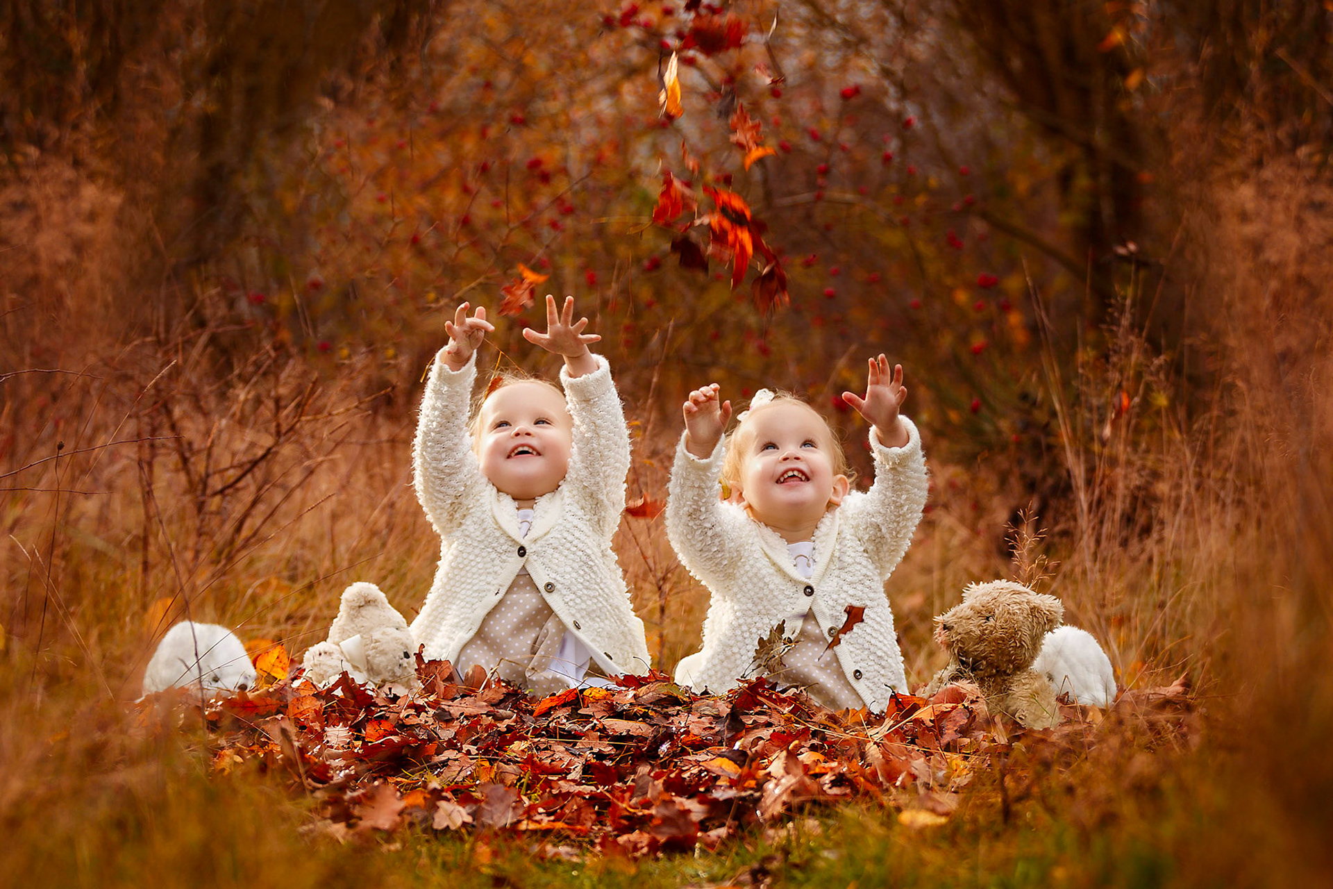 Twins in Autumn
