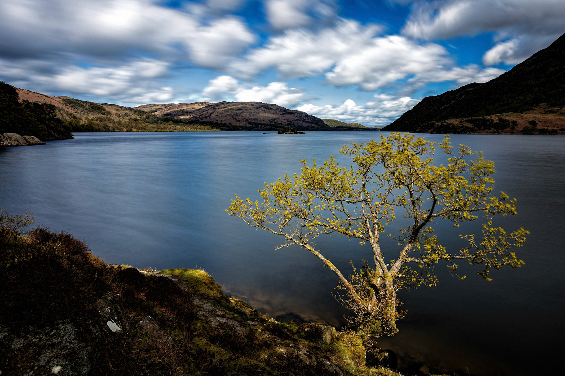 The west shore of Ullswater just outside Glenridding