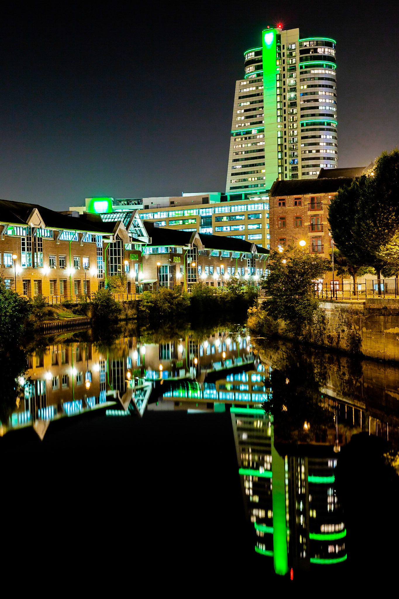 Leeds by night