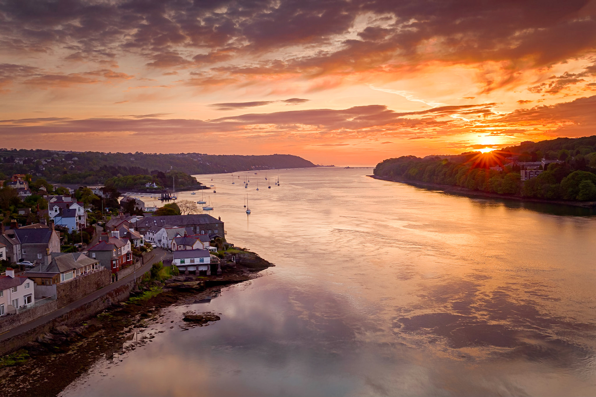 Taken from the Menai Suspension Bridge