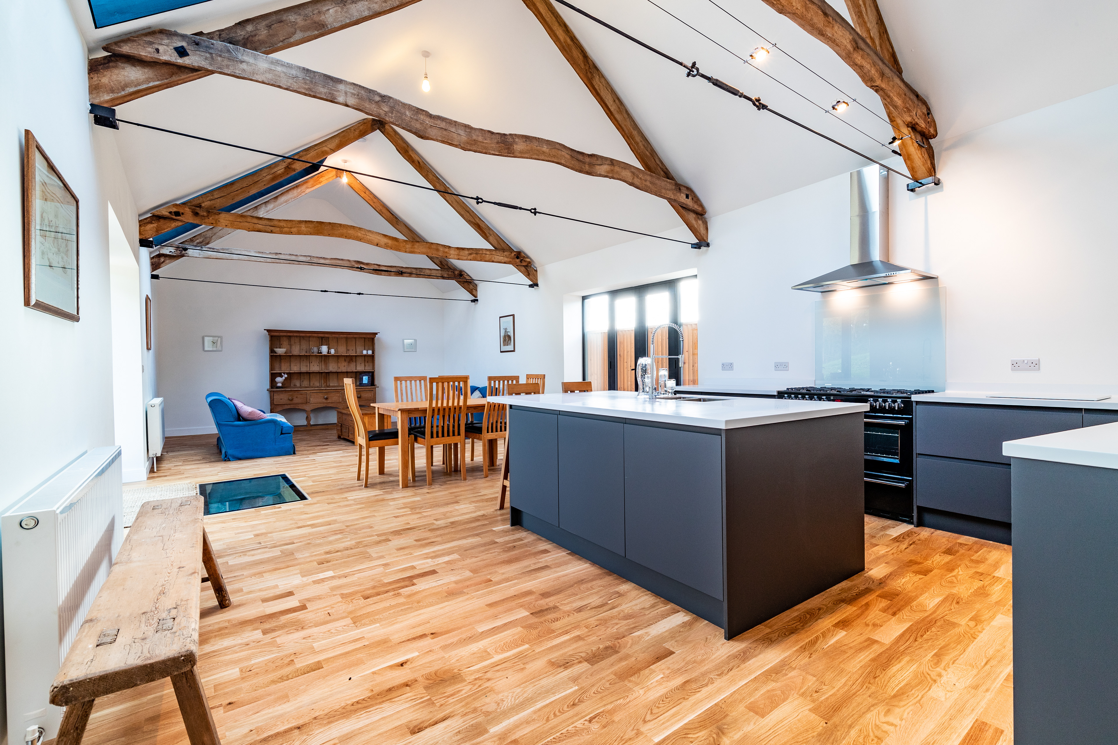 Upside down barn conversion offering exceptional light