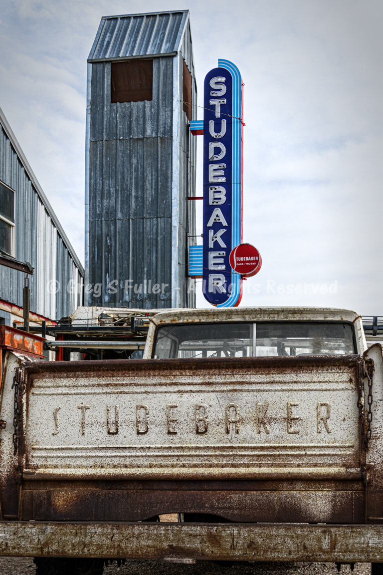Vintage Studebaker Sign & Truck - New Raymer, Colorado