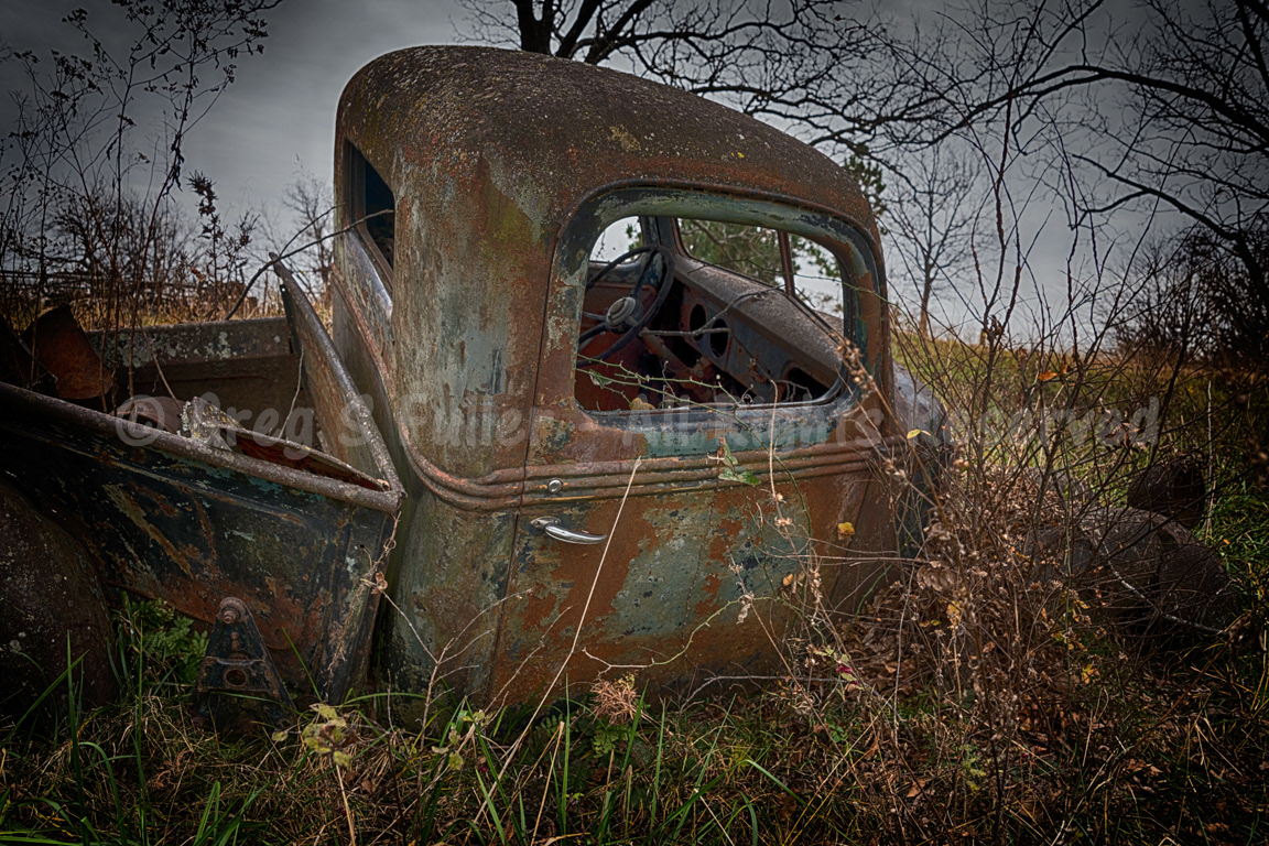Old 1940s Chevy Pickup - Rusting in Peace - Okmulgee Oklahoma