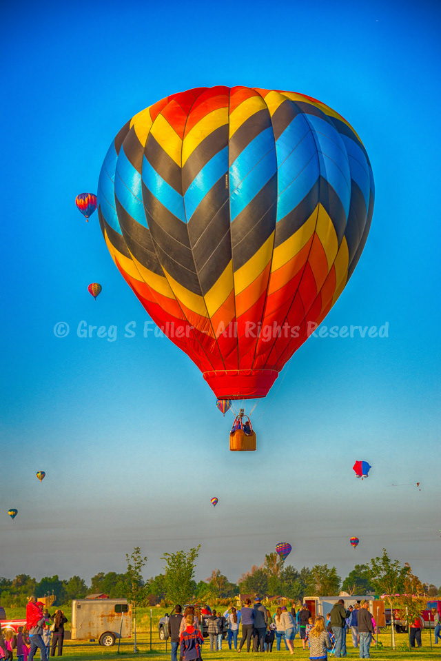 Floating Away - Colorful Hot Air Balloons - Frederick in Flight - Frederick, Colorado