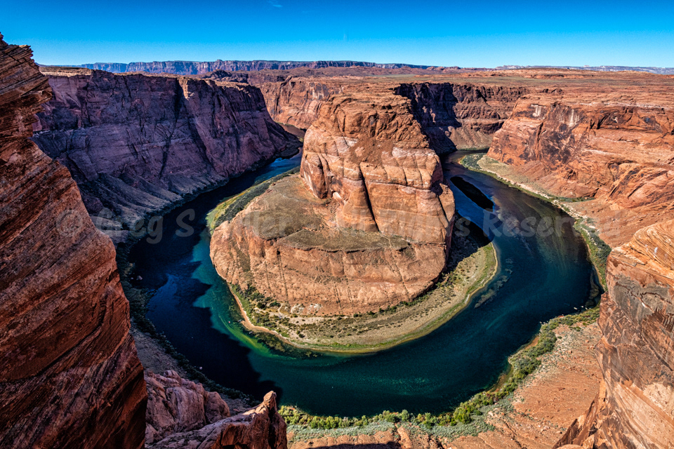 The Colorado River at Horseshoe Bend in Glen Canyon - Page, Arizona