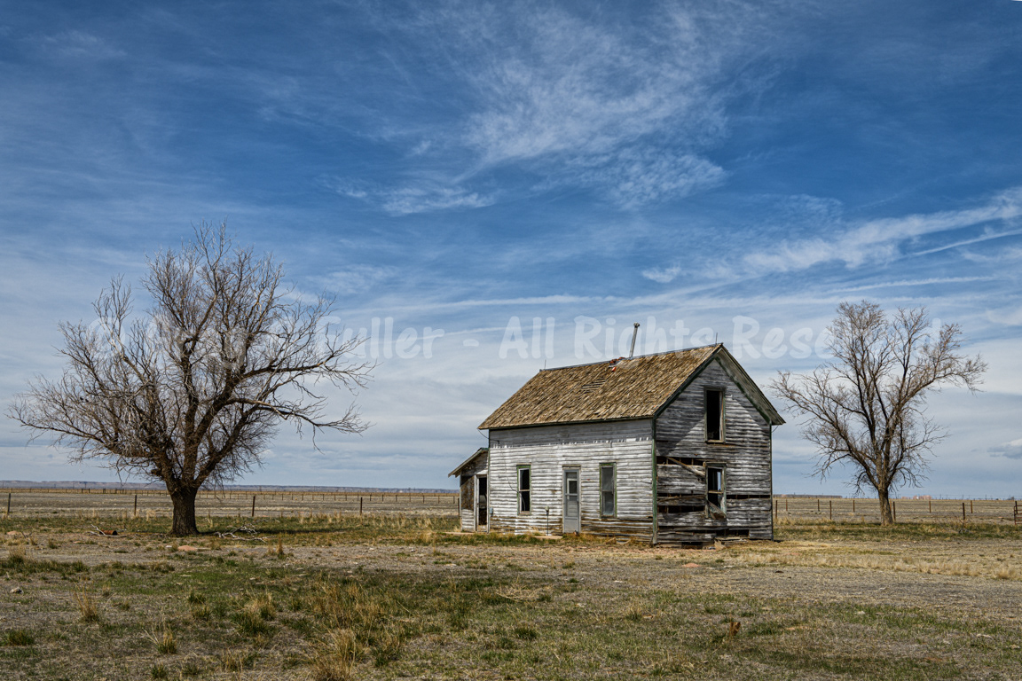 An empty house on an empty prairie - Weld County, Colorado