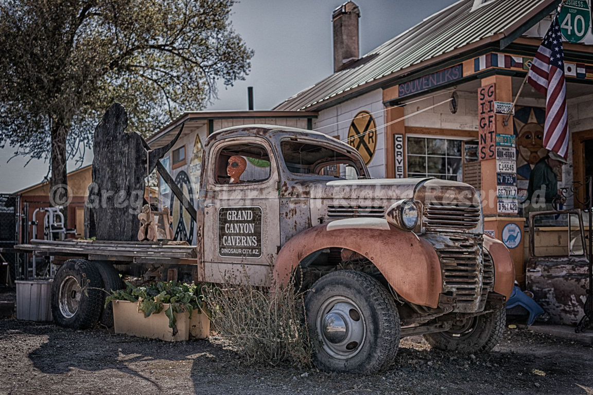 Looking a bit alien - Along Route 66 - Seligman, Arizona