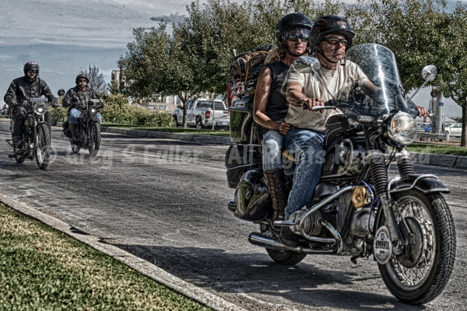 Vintage Touring 2 Up on a Classic BMW - Dodge City, Kansas