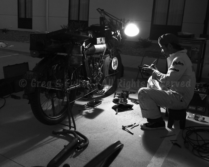 Late into the Night - 2016 Cannonball Endurance run -1915 Indian Twin - Dodge City, Kansas