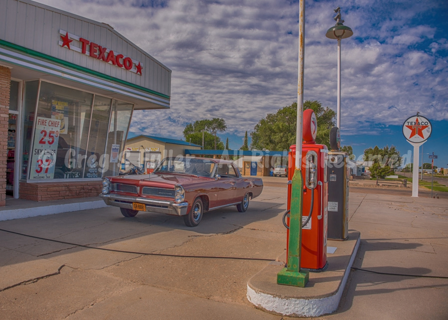 At the Filling Station - Vintage Texaco Gas Station & Pontiac Catalina - Scott City, Kansas