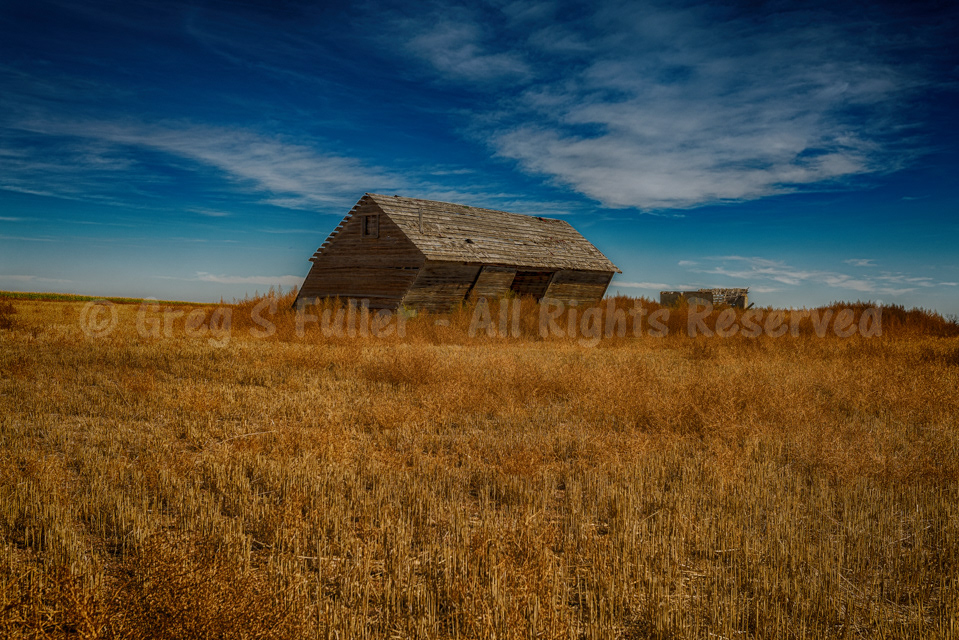 Leaning Barn on the Eastern Plains of Colorado - Pawnee Grasslands