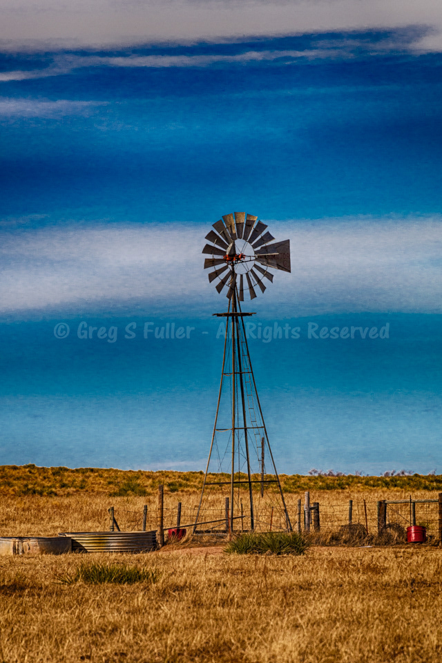 High Plains Watering Hole - Windmill Driven - Abarr, Colorado