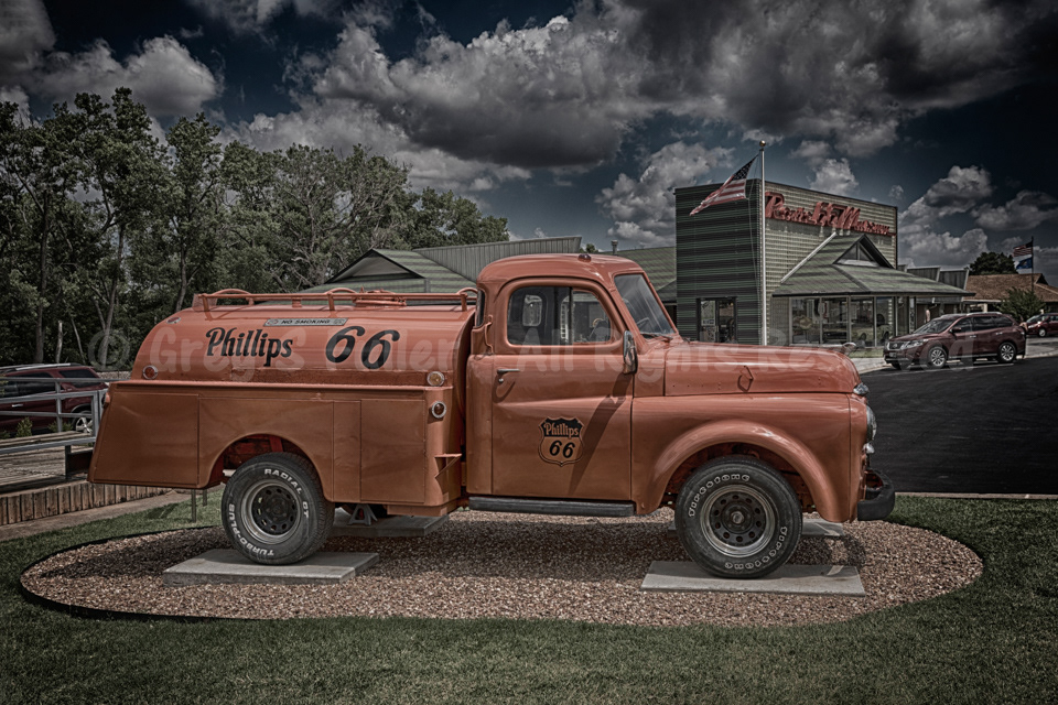 Vintage 1948 Dodge Truck - Phillips 66 Fuel Tanker - Oklahoma Route 66 Museum - Clinton, Oklahoma