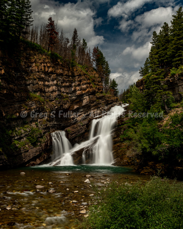 Cameron Falls - Waterton Lakes Provincial National Park - Alberta, Canada