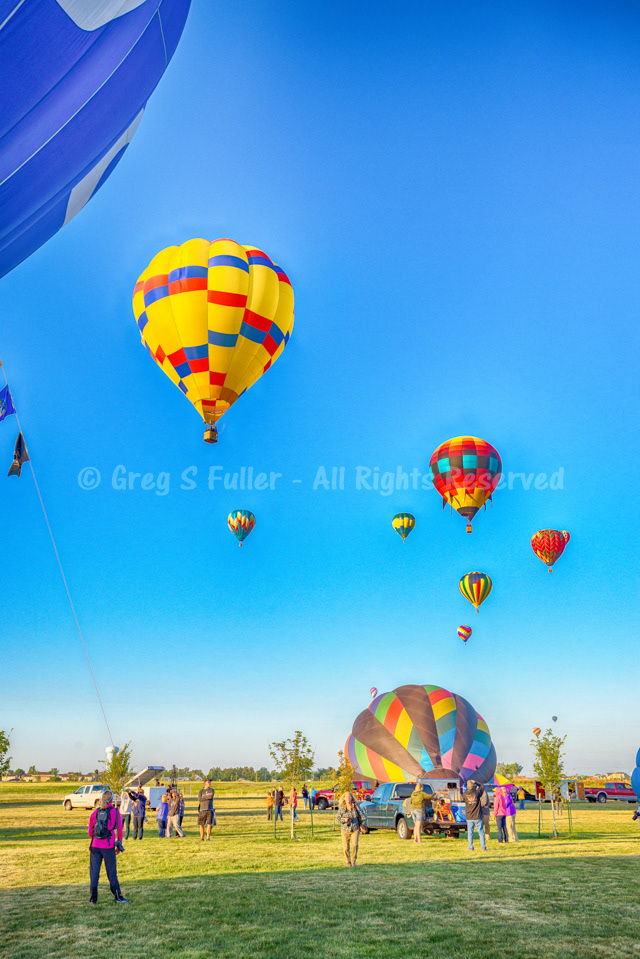Colorful Hot Air Balloon Filling the Skies - Frederick in Flight - Frederick, Colorado