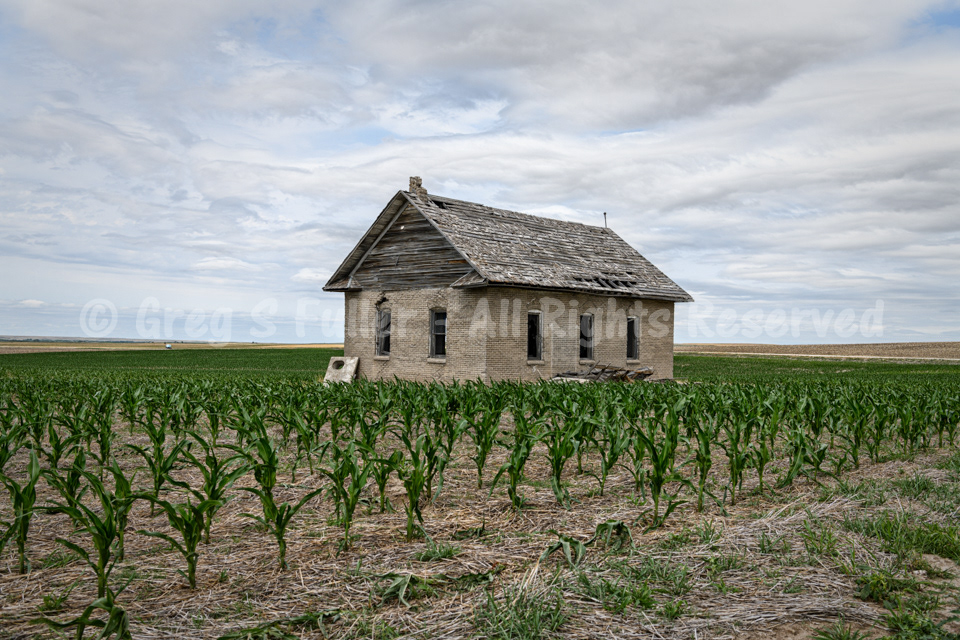 A congregation of corn - Riverside Methodist Church - Cheyenne County, Kansas