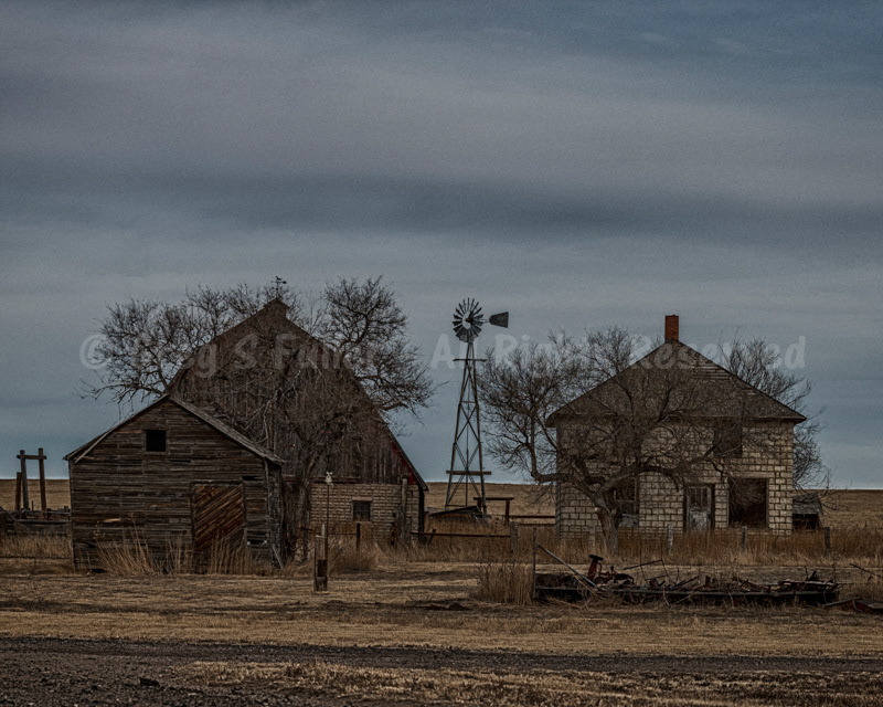 Ranching Up the Past - Grand Old Ranch, Barn, Windmill & Shed - Boyero, Colorado