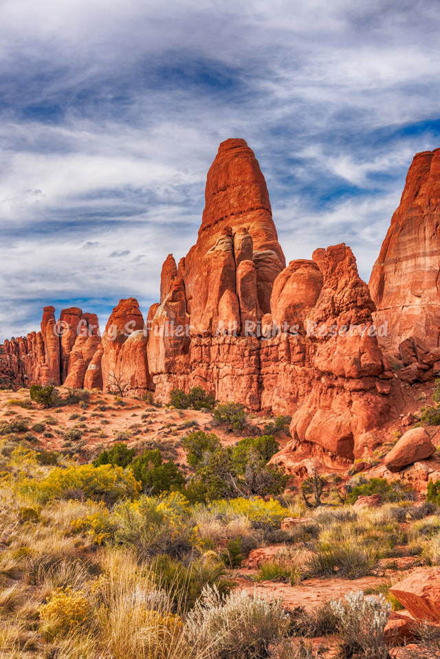 Red Rock Spires - Arches National Park, Utah