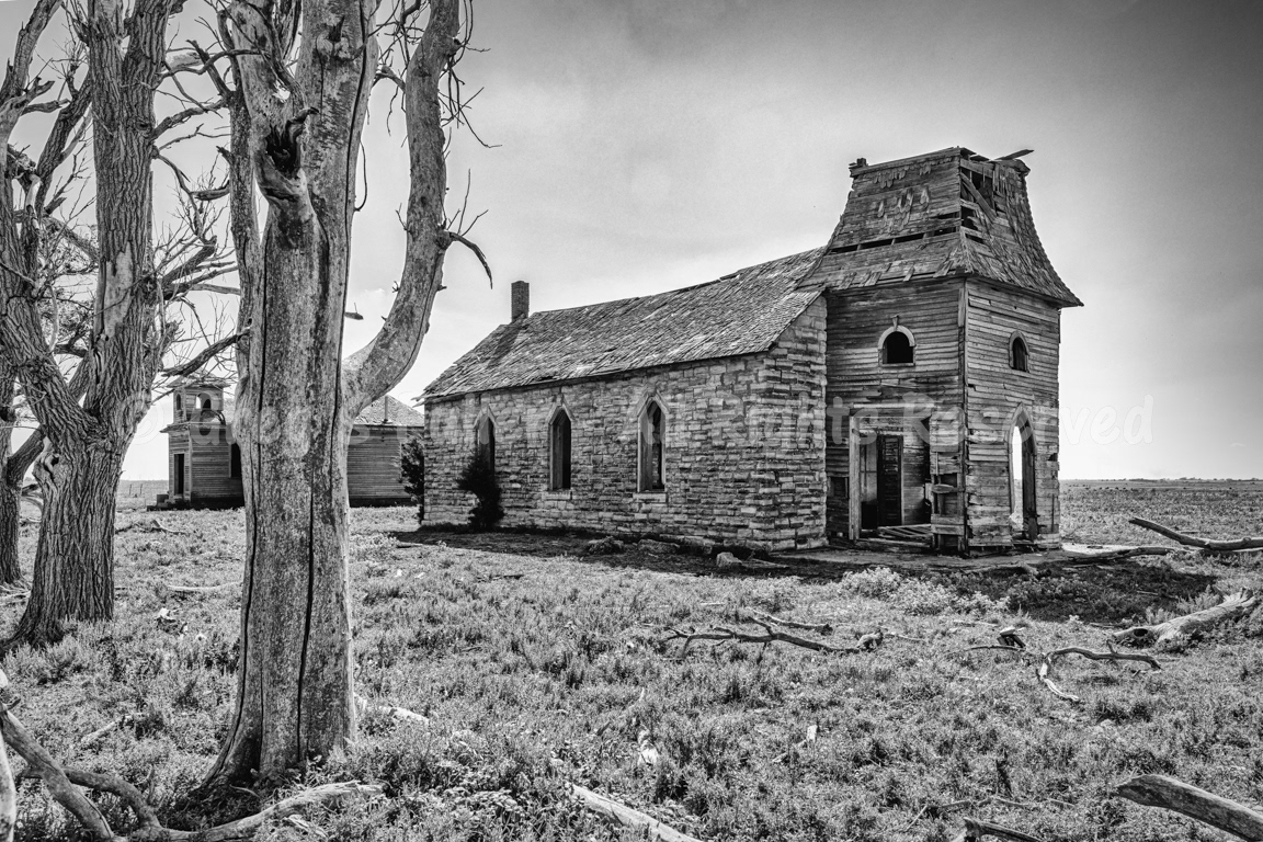 Prairie Churches, Past -  Immanuel Lutheran Church - Dubuque , Kansas