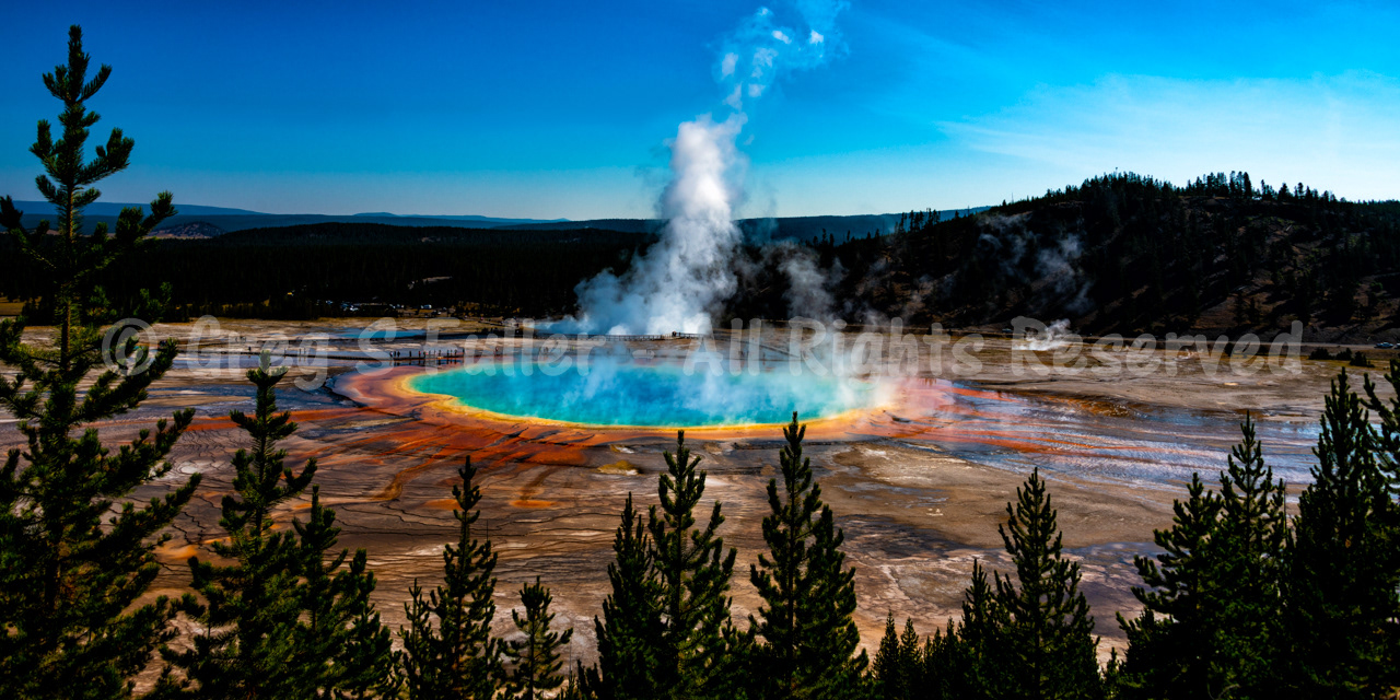 The Colorful Grand Prismatic Spring - Yellowstone National Park, Wyoming