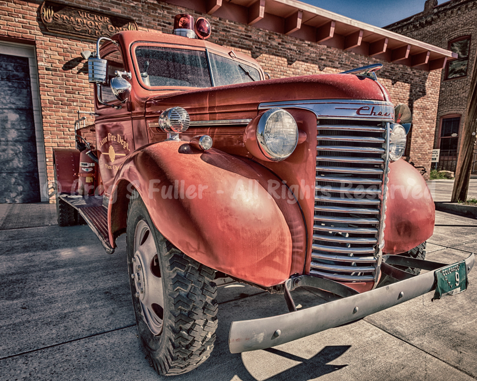 The Fire Chief - Vintage Chevrolet Firetruck - Victor Station One - Victor, Colorado