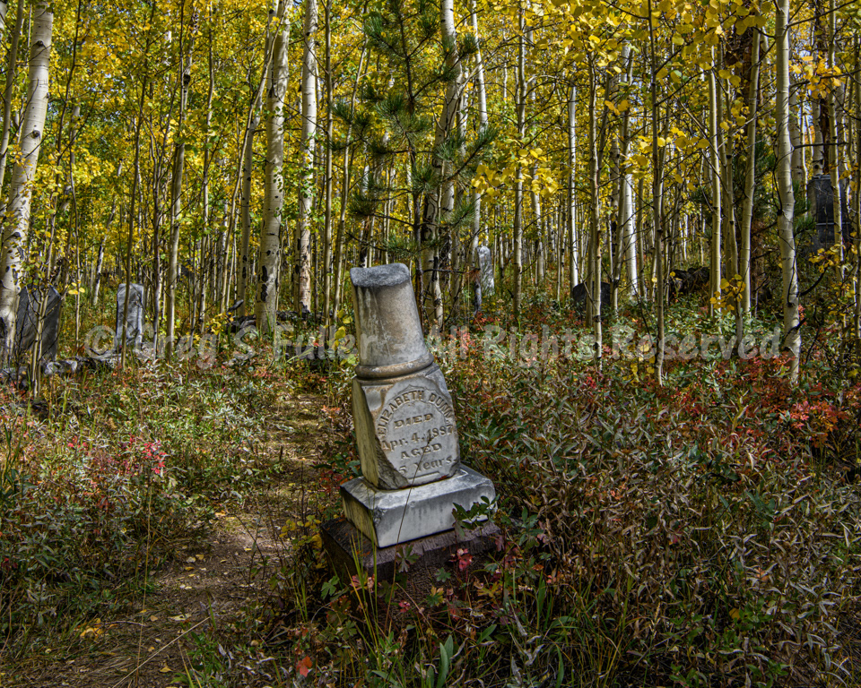 Gone too Soon - A miner's life is tough on the family too - Fall colors amonst the tombstones - Central City, Colorado
