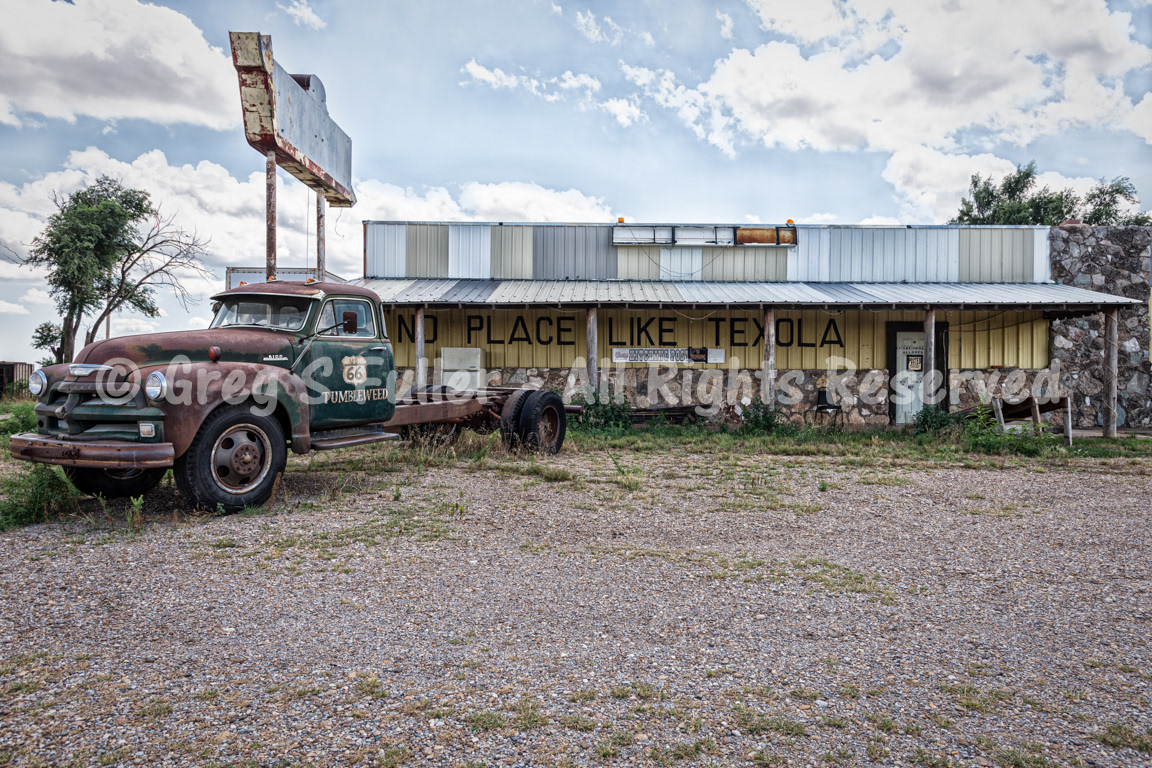No Place Like Texola - Hitching Post - Along Route 66 - Texola, Oklahoma
