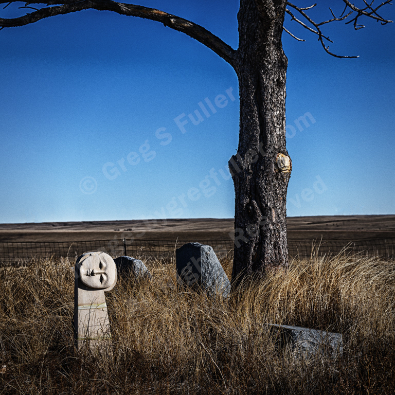The Creepy Headstone - Elbert County, Colorado