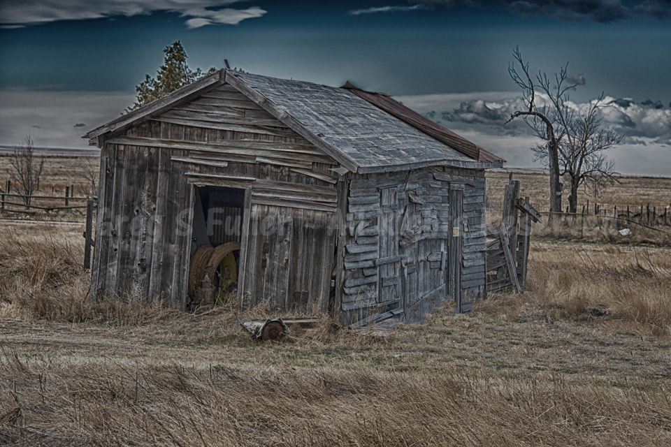 Almost too Tired to Stand - Old Wooden Shed - New Raymer, Colorado