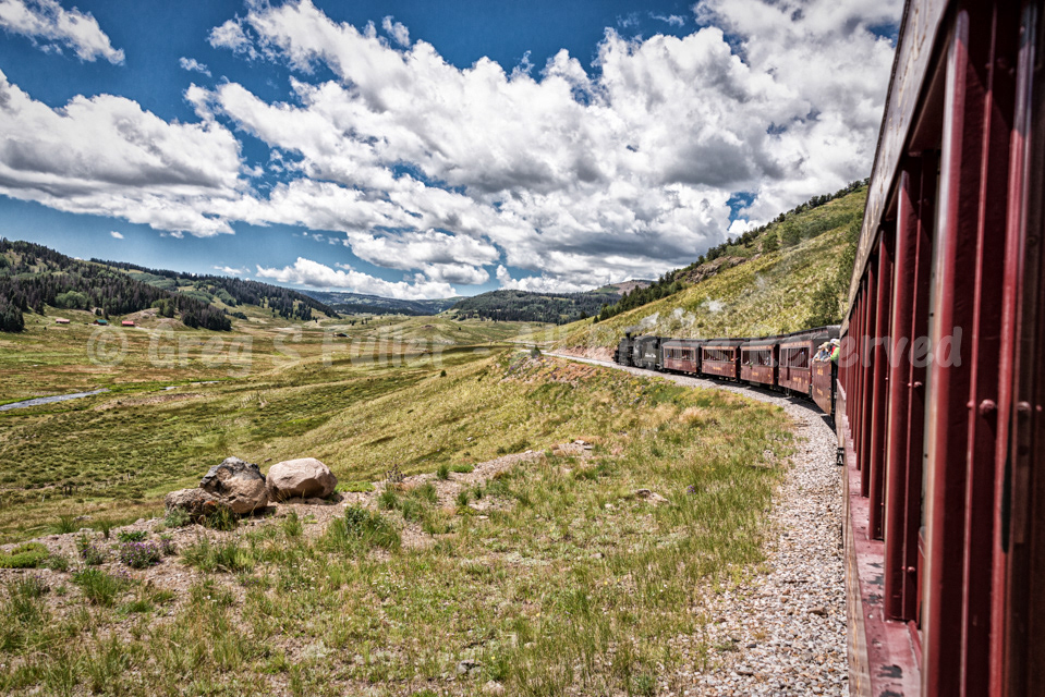 Sweeping Valley View - C&TS 488 Baldwin Locomotive Works 2-8-2 K-36 - Cumbres & Toltec Narrow Gauge Railroad