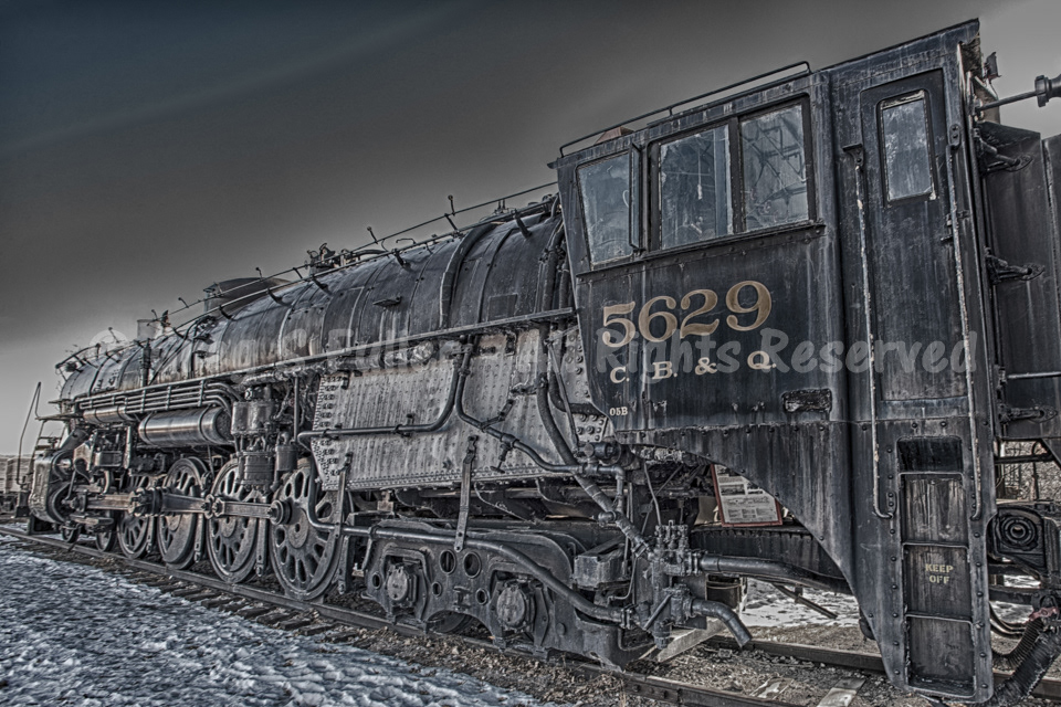 Coal Burner - Chicago, Burlington & Quincy No. 5629 4-8-4 - Golden, Colorado