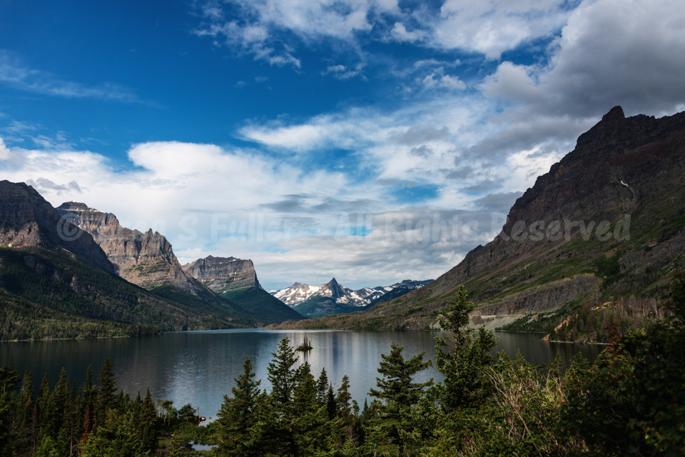 Saint Mary Lake Wild Goose Island - Glacier National Park