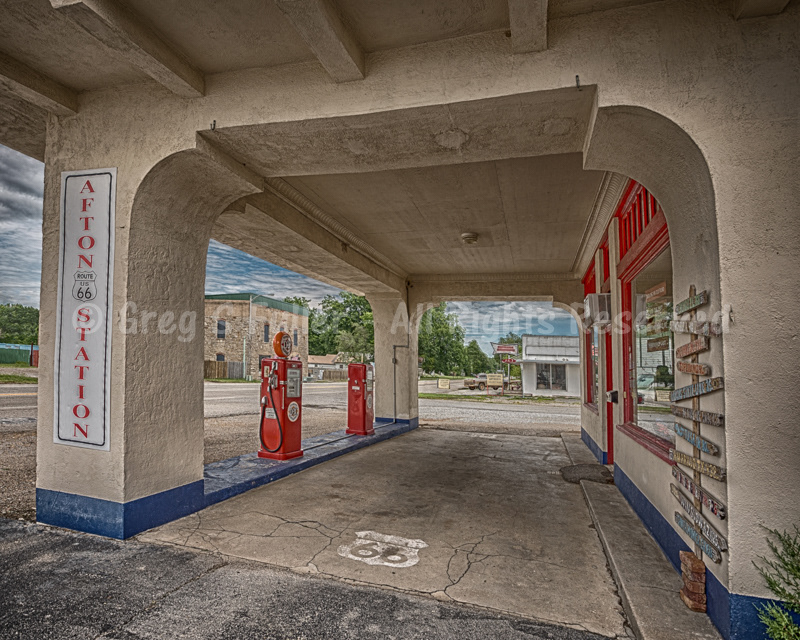 Vintage DX Gas Station - Afton, Oklahoma