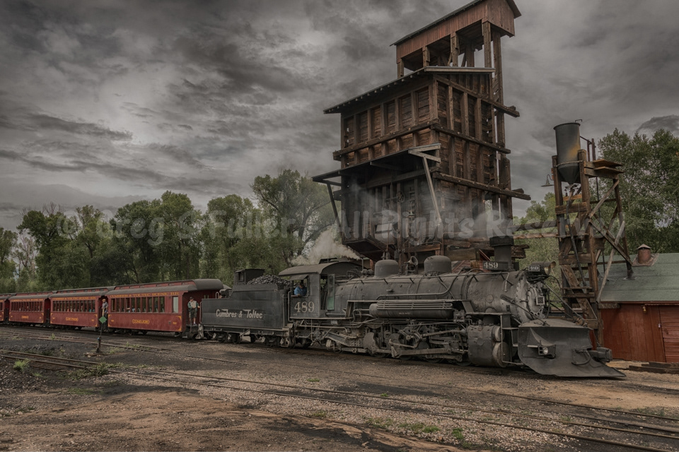 At the Coaling Tower - Cumbres & Toltec Narrow Gauge Railroad - Chama, New Mexico