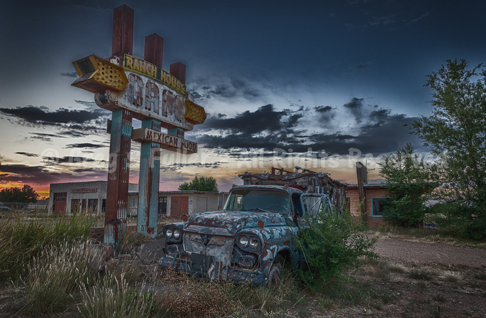 The Ranch House Cafe - Vintage Chevrolet Apache Pickup Camper - Tucumcari, New Mexico