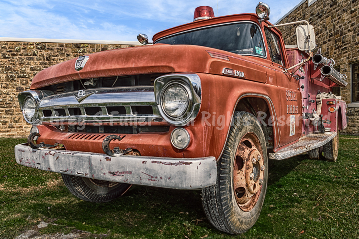 Vintage Ford Firetruck - Sperry, Oklahoma